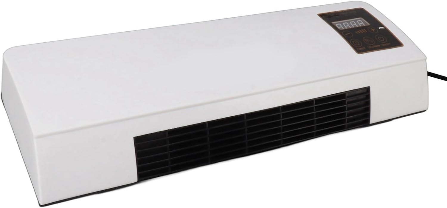 Wall Mounted Heating Machine, Mini Nature Fan and Heating Wall Mounted Fan, Low Noise Touch Control Small Air Heater Machine for Indoor Outdoor (Style 4)