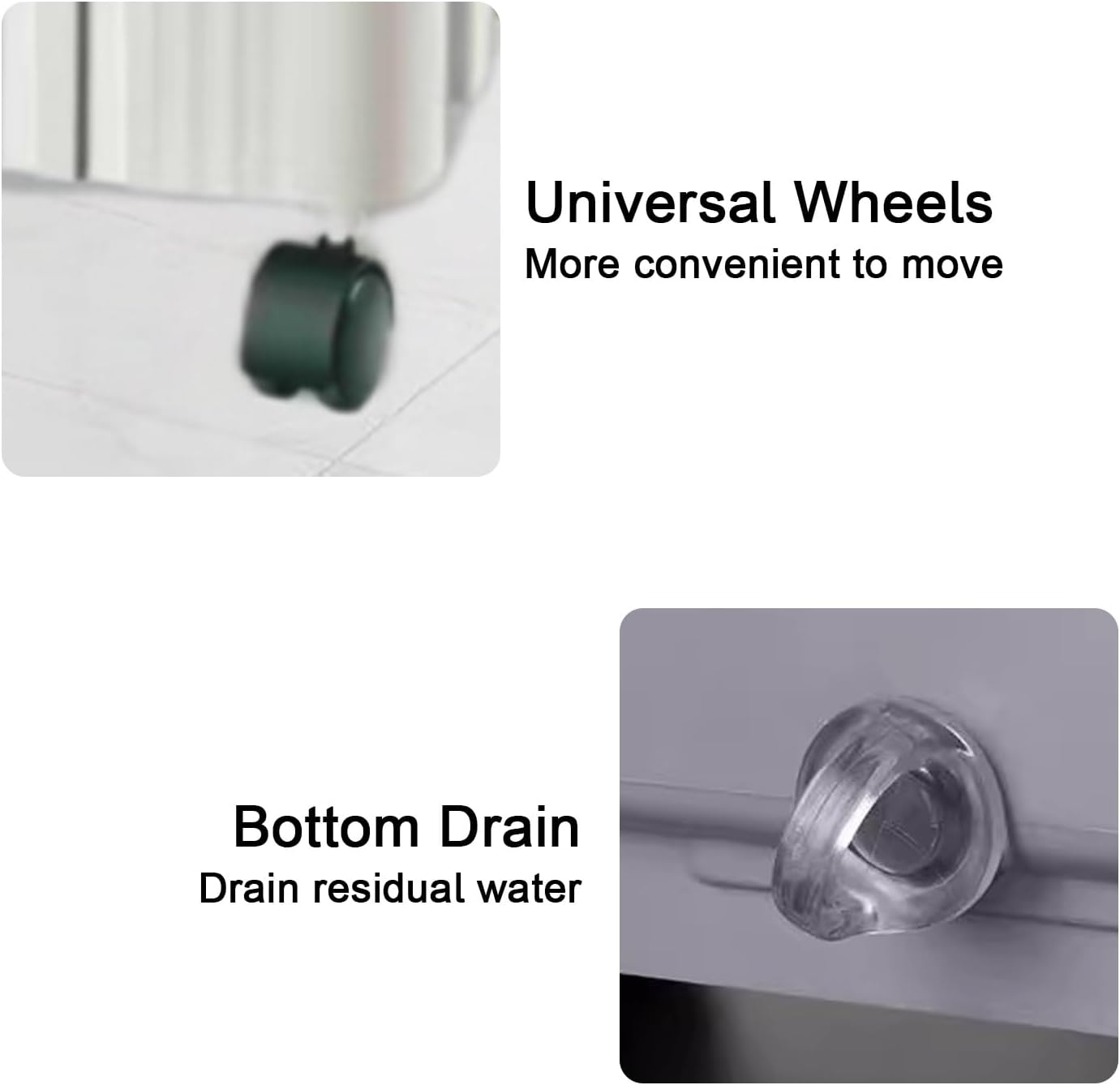 Portable Air Conditioners, Evaporative Air Cooler, Strong Cold Wind, Upper and Lower Double Water Tanks, for Workshops, High Temperature Places(95x46x33cm/37x18x13in)