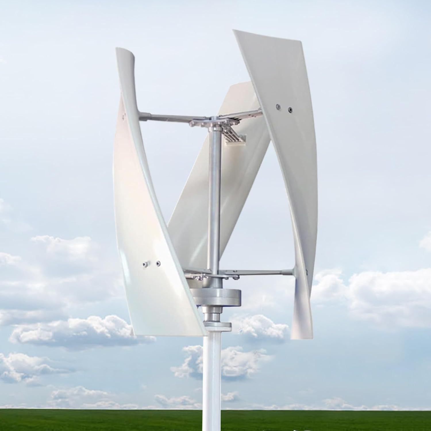 9000W Low Speed Vertical Axis Wind Power Turbine Generator, 12V 24V Space Saving Windmill Generator Suit for Home
