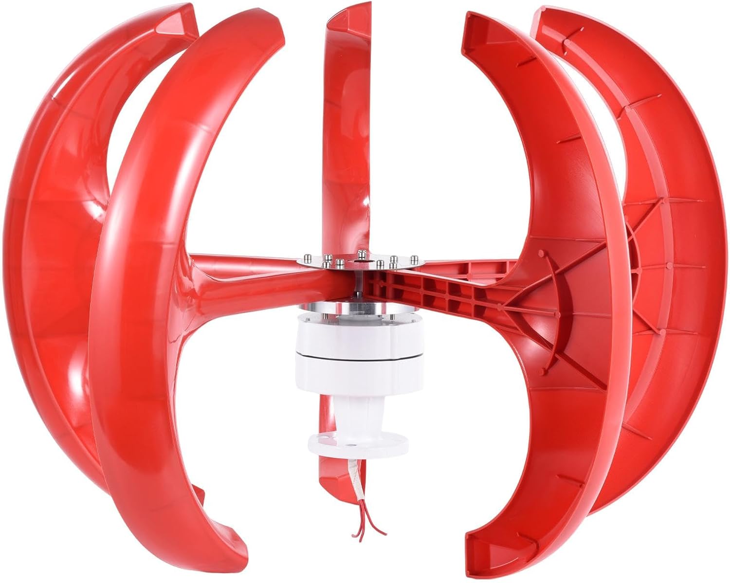 Wind Generators for Home Use, Wind Turbine with Controller, Flange Plate, 5 Leaves1200W 12 V/24 V Household Windmill Generator for Farm Homes RV Boats