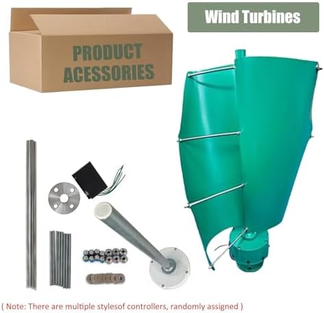 16000W Magnetic Levitation Wind Turbine Generator Kit - Vertical Windmill with MPPT Controller for Home, Street Lighting & Boat - High-Efficiency Renewable Energy Solution (Teal, 12V)