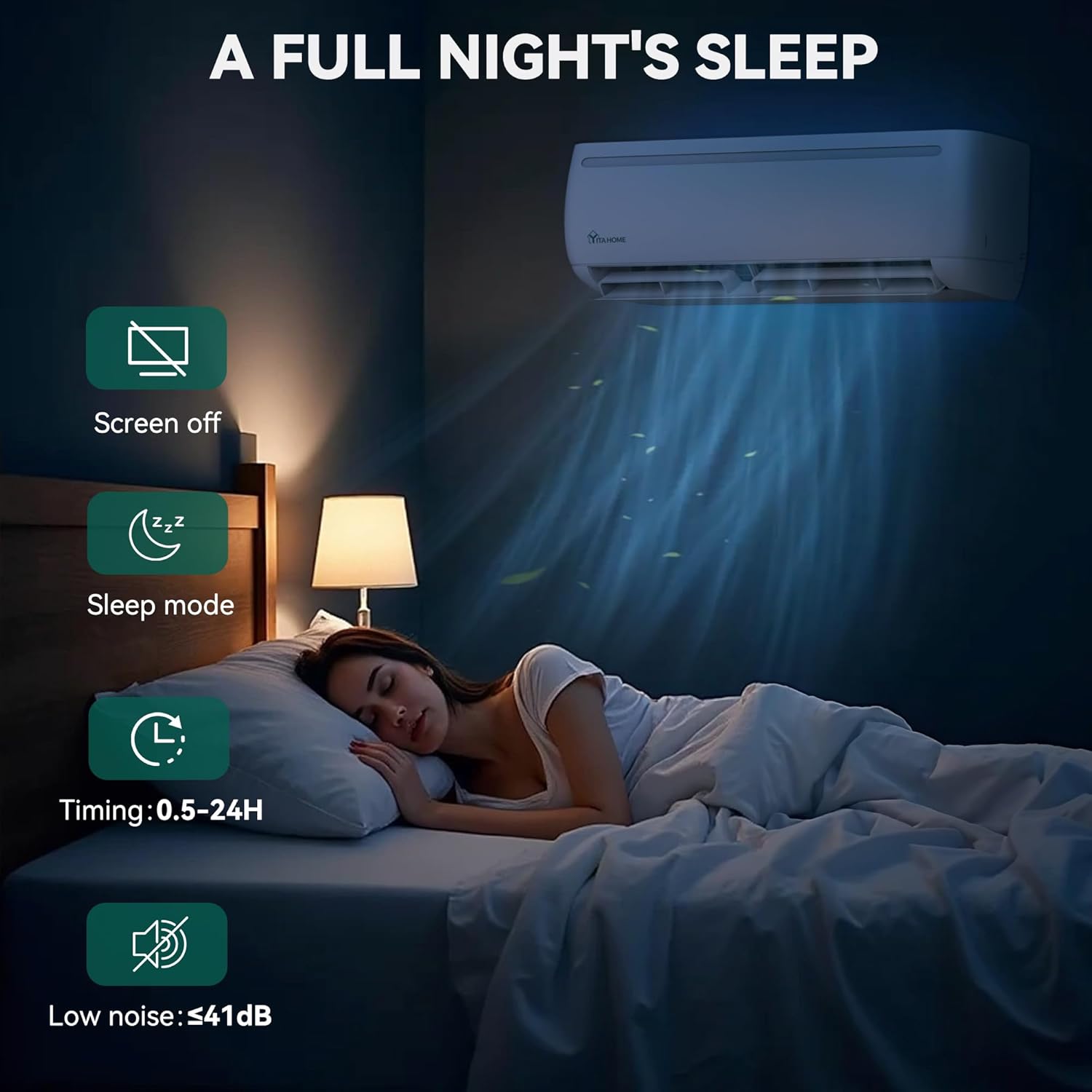 YITAHOME 12000 BTU Mini Split Air Conditioner Heat Pump System, 20 SEER2 115V Ductless Inverter System with Wi-Fi & Alexa Compatibility, Covers Up to 750 Sq. Ft, Complete Installation Kit Included