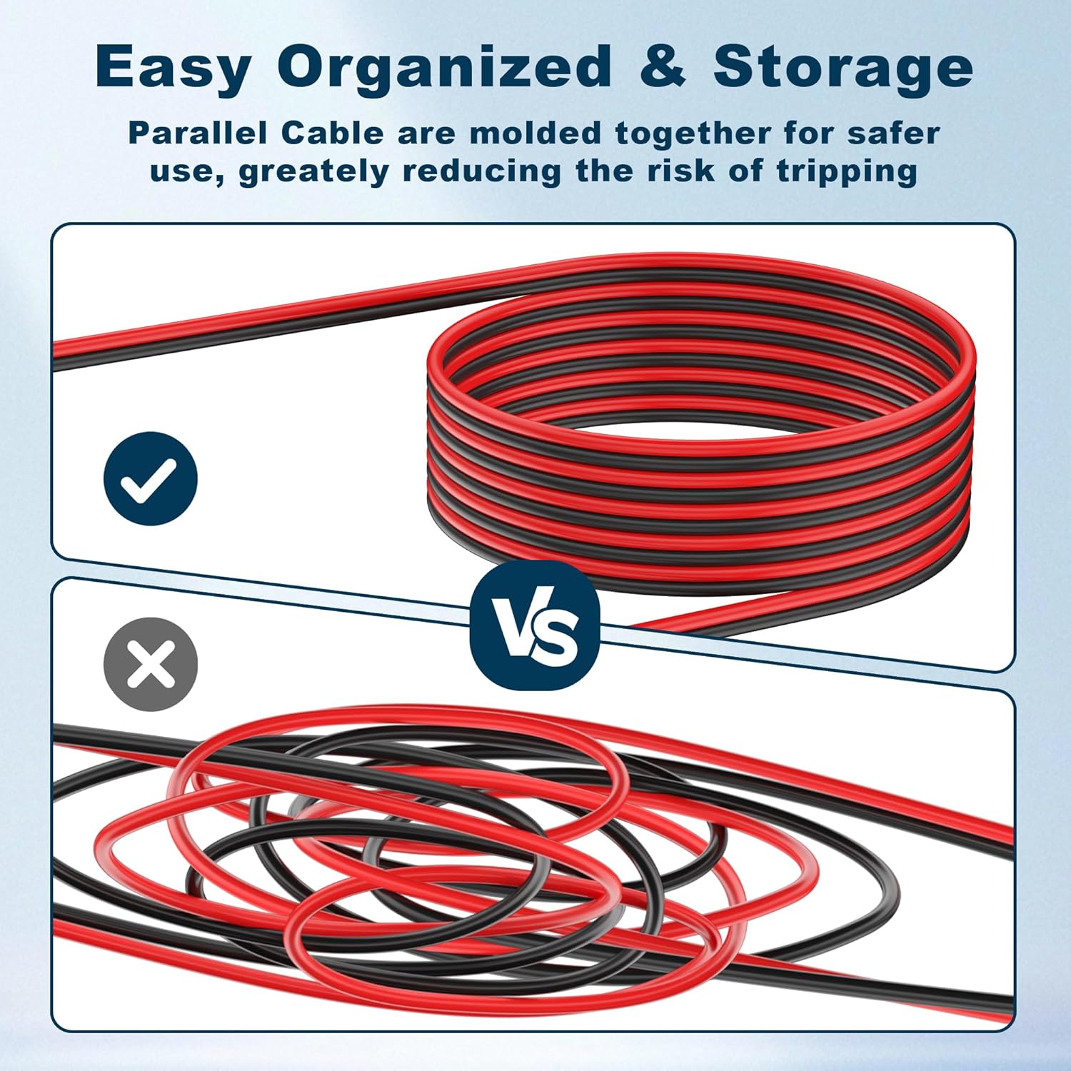 Solar to Anderson Extension Cable 10AWG Solar Connector for RV Foldable Solar Panel, Portable Power Station, Solar Generator(70FT)