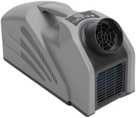 Personal Cooling Fan Air Conditioner Fast Cooling Outdoor Air Conditioner 2350 BTU Portable Air Conditioner Low Power Consumption DC24V for Camping Tent RV Car Truck 210W (US