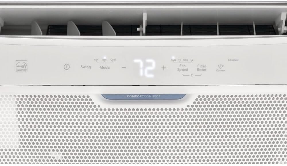 Frigidaire Gallery 10,000 BTU Smart Inverter Window Air Conditioner & Dehumidifier, 115V, Cools up to 450 Sq. Ft. for Apartment, Bedroom, Medium Rooms, with Remote