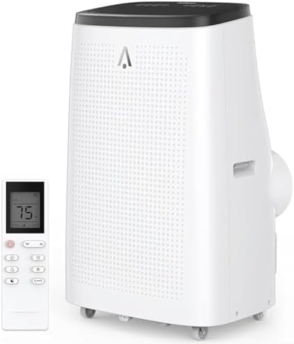 DEXSO 14000 BTU portable air conditioners for Room Up to 750 Square Feet, Ac Unit with Remote Control, Smart/Sleep Mode, Auto Swing, 24H Timer, for Bedroom, Office, Apartments