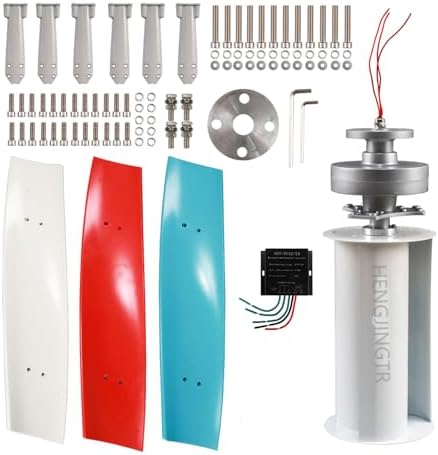 1000W-5000W Vertical Axis Wind Turbine Generator Kit - 220V/48V/24V/12V AC, Low Speed Start, Perfect for Home & Street Lighting, Eco-Friendly Wind Power Solution
