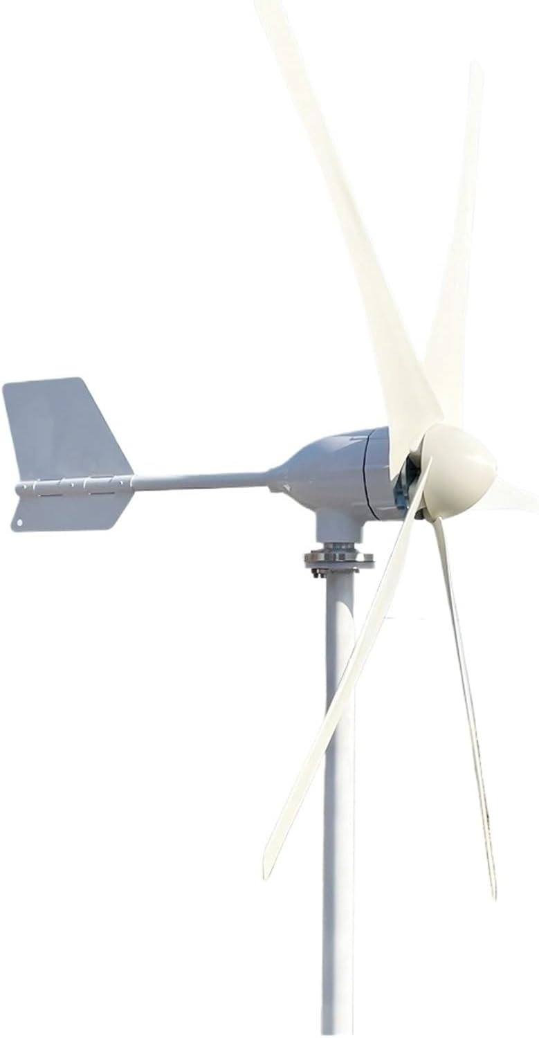 Wind Turbines, 5 Blades 15KW 12V 24V 48V Horizontal Axis Wind Power Turbine Generator for Home 15000W Wind Energy Windmill(5B,12V_15KW)