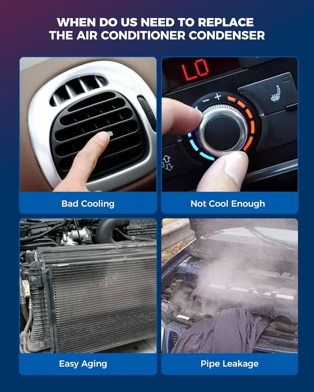 KAX Air Conditioner Condenser F 150 2015-2020 Navigator 2018-2020 Expedition 2018-2020 Automotive Replacement Air Conditioning Cooler Condensers TO3030312