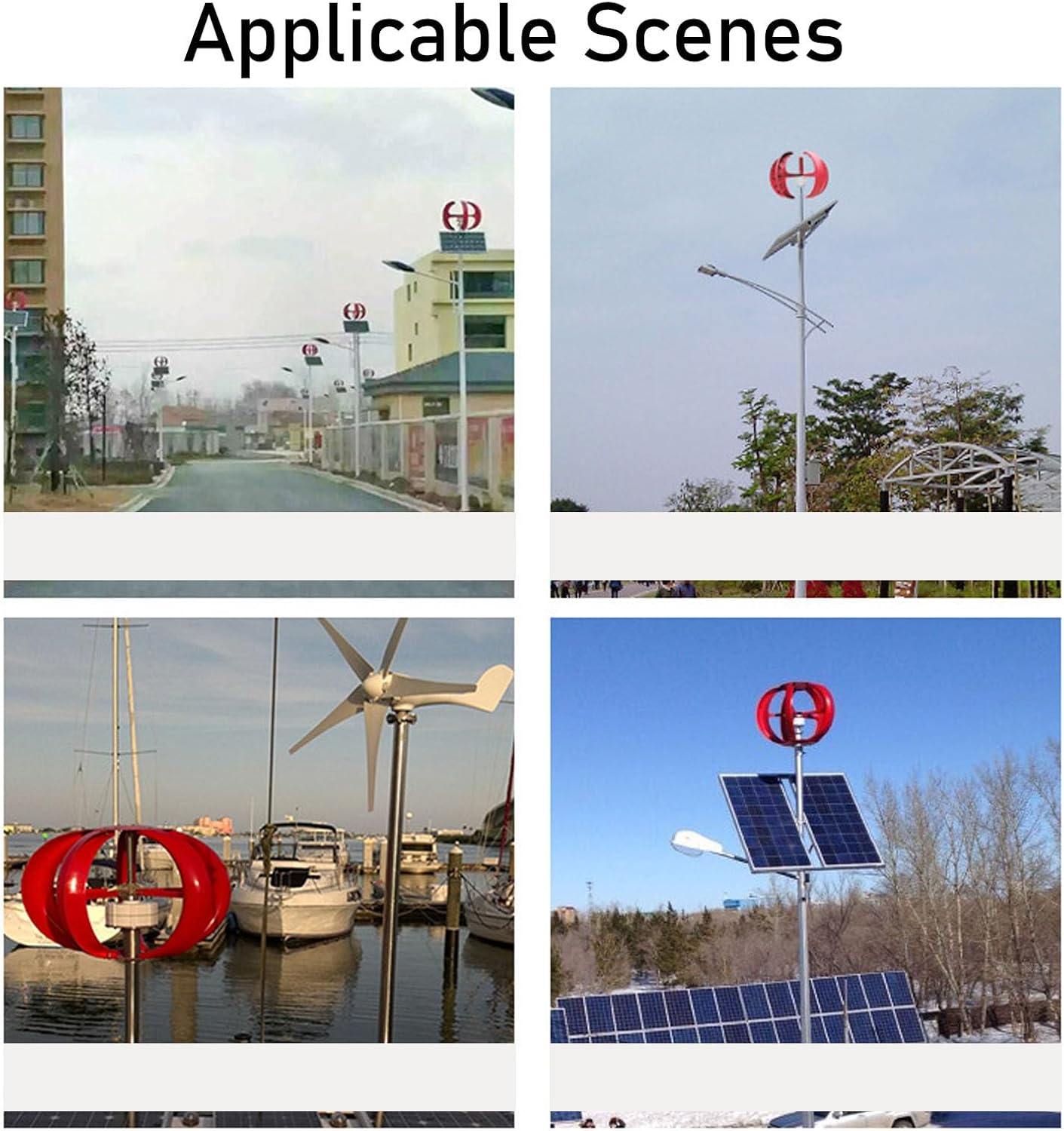 FTVOGUE 48V Wind Solar Hybrid Controller 1000W Wind Turbine 2400W Solar MPPT Charge Controller with Bluetooth for Home Boat Street Light Off Grid Systems