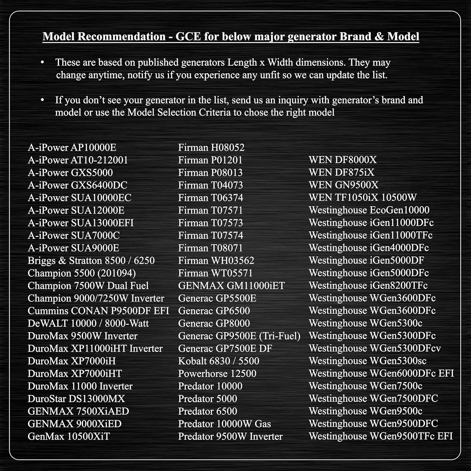 Generator Shed - Combining Generator Covers While Running & Generator Covers for Outside Storage into one. A Compact Generator Running Cover & Enclosure Built On Steel Frame (GCM)