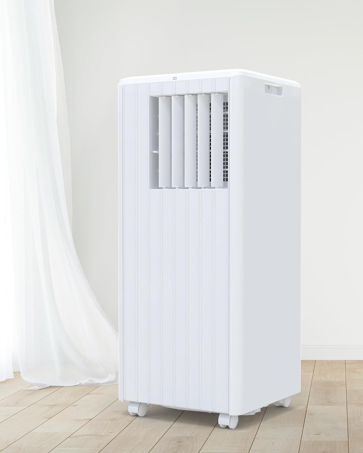 8000 BTU Portable Air Conditioner,3-in-1 Portable AC Unit Up to 350 Sq.Ft,3-in-1 Air Cooler,Fan & Dehumidifier with Remote,Quiet Floor Air Cooler for Bedroom, Office, White