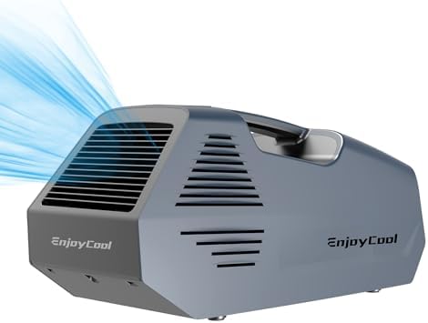 Portable air conditioner Fast Cooling Outdoor Built-in Cool Sleep Modes Control 2380 BTU Camping Small Air Conditioner Portable for Room Office Camping Car Bedroom Air Conditioner with Remote blue