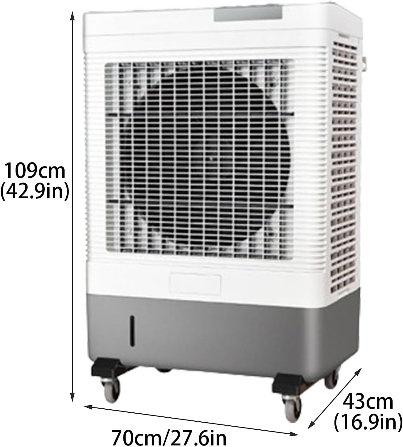 Portable Air Conditioners, Evaporative Air Cooler with 3 Speeds and Extra Large Water Tank, Quiet Swamp Cooler for Room Office