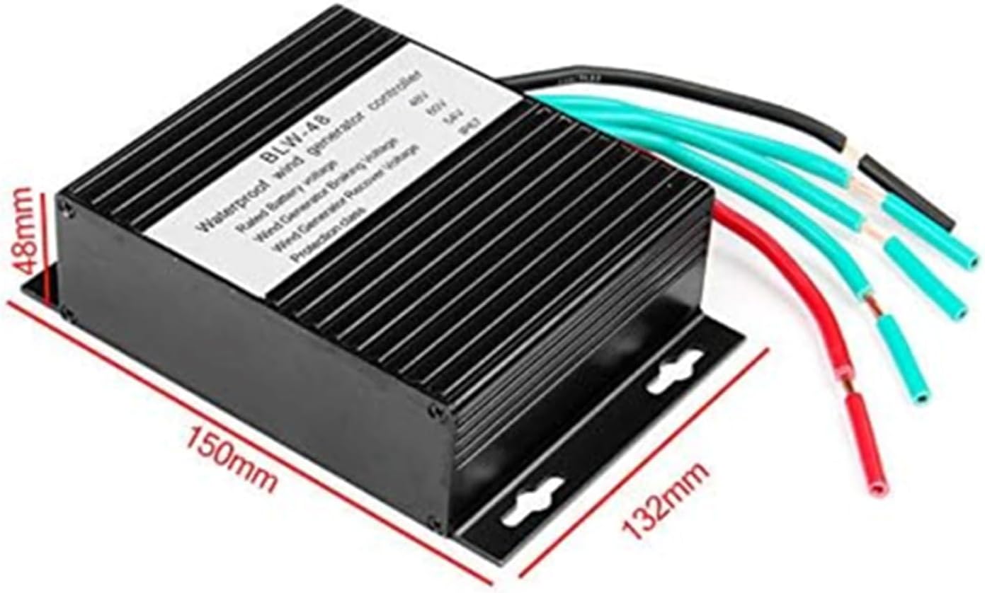 100W-14000W MPPT Charge Controller, Wind Power Charging Regulation Controller, Auto 48V 12V 24V AC DC Regulator Suitable Forwind Turbines (Black)