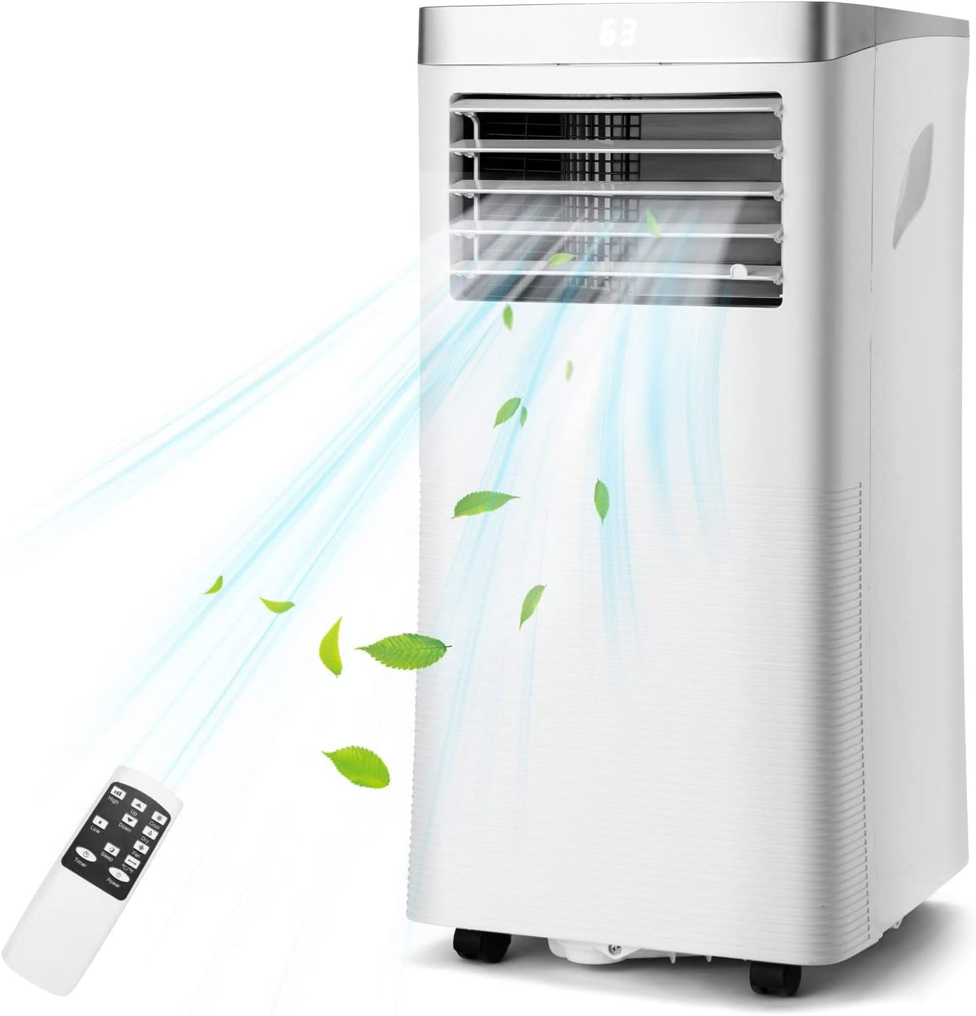 PETSITE Portable Air Conditioner, 10000 BTU AC Cooling Unit with Remote Control, 3-in-1 Air Conditioners with Dehumidifying, Fan & Air Cooler Function, Cools Up to 350 sq.ft