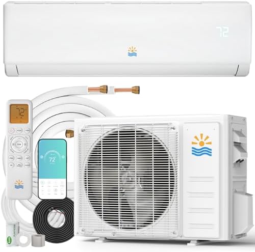 Mini Split Air Conditioner - 18000 BTU Ductless Mini Split Ac/Heating System, 1250Sq.Ft, 230V 21 SEER2 Wifi Enabled Inverter, Split AC Unit with Precharged Heat Pump, R454B with Installation Kit