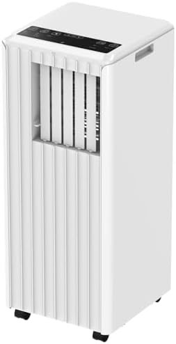 2025 New Update 8,000 BTU Portable Air Conditioners Cool Up to 250-350 Sq. Ft, 3 Modes Portable AC Cooling Unit with Remote/24Hrs Timer/Installation Kits for Home/Office/Dorm