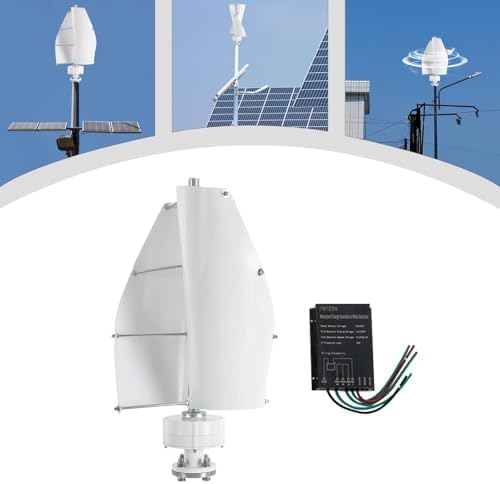 10000W Vertical Axis Wind Turbine Generator with MPPT Charge Controller for RV, Yacht, Farm - Efficient Small Wind Power System, 12V Renewable Energy Solution