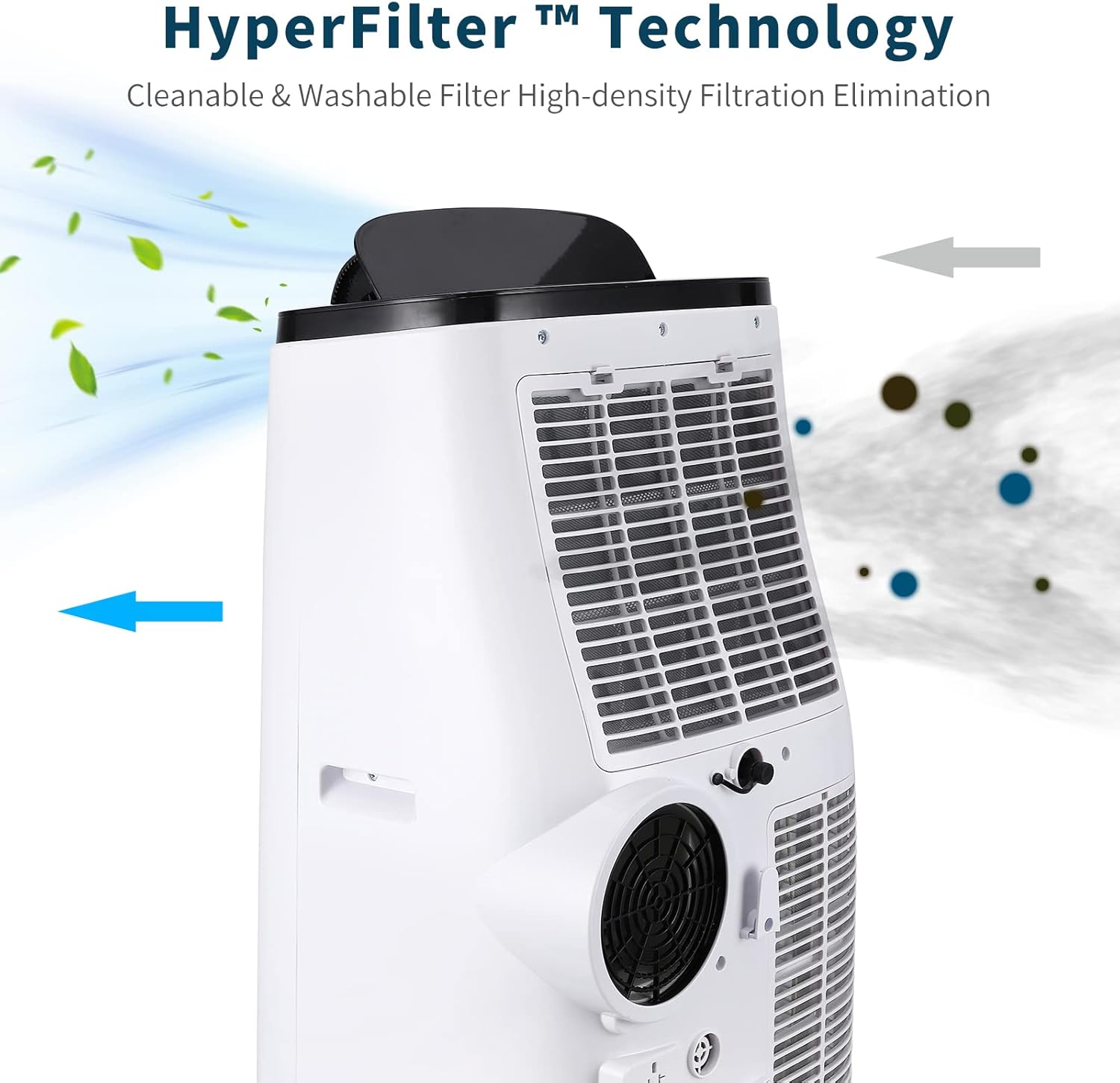 Jojoka Air Conditioner Portables for Room, 14000 BTU Portable AC with Remote Control, 4-in-1 Function, 750 Sq Ft Coverage, 24 Hour Timer & Window Venting Kit, White