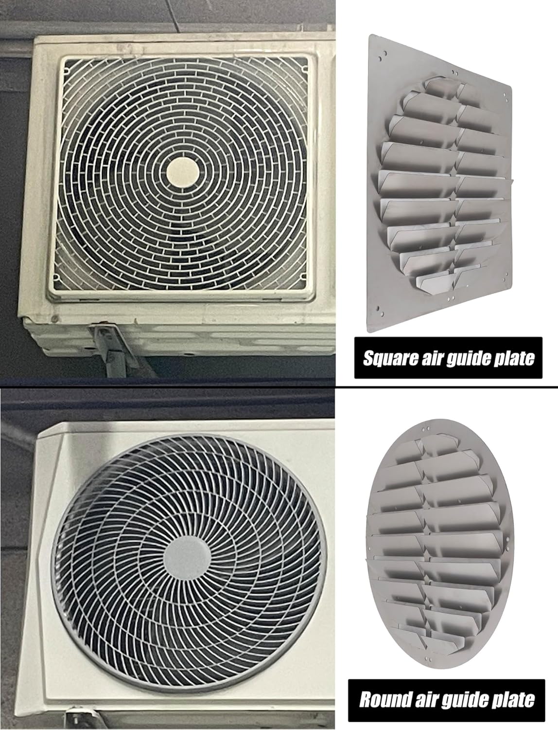 Ac Protection Cover,Prevent Direct Blowing, Air Conditioner Deflector for Outside Units, Air Outlet Condenser Defender Grilles, Stainless Steel Shutter Deflector