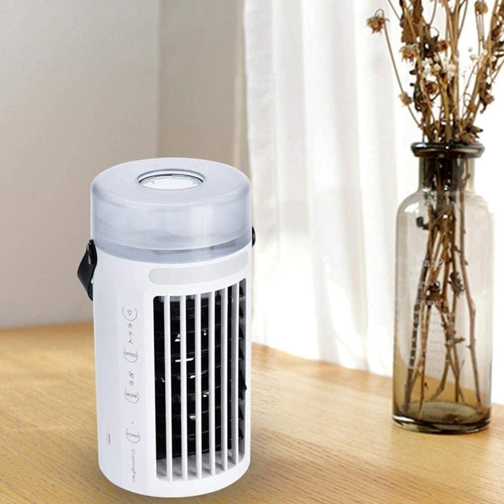 Mini Air Conditioners Fan,Air Cooler Fan Home Bedside Cooler Multifunctional Portable USB Desktop Cooling Fan