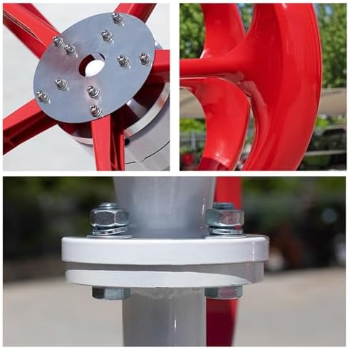 2000W Vertical Axis Wind Turbine Generator Kit, 12V/24V Home Power System with Durable Nylon Blades, Efficient Permanent Magnet Alternator for Sustainable Energy Solutions
