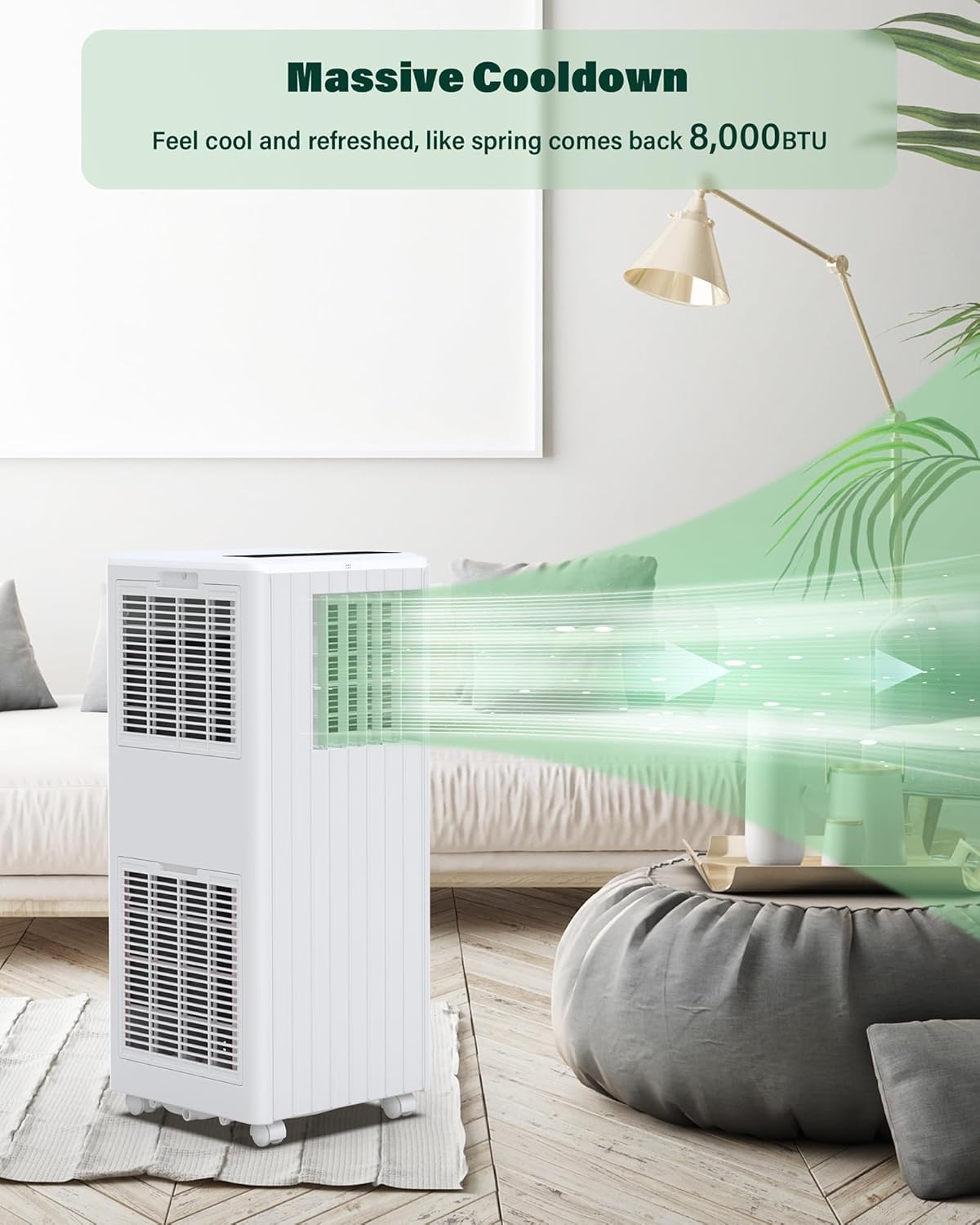 GAOMON White 8000 BTU Conditioner Portable air
