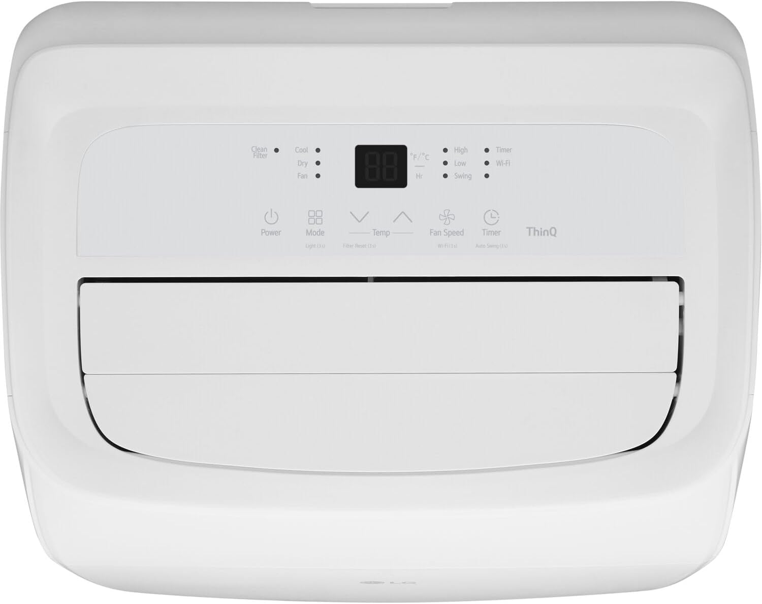 LG 10,200 BTU (DOE) / 14,000 BTU (ASHRAE) Smart Portable Air Conditioner, Cools 450 Sq.Ft. (18' x 25' room size),Smartphone & Voice Control works with LG ThinQ, Amazon Alexa and Hey Google, 115V