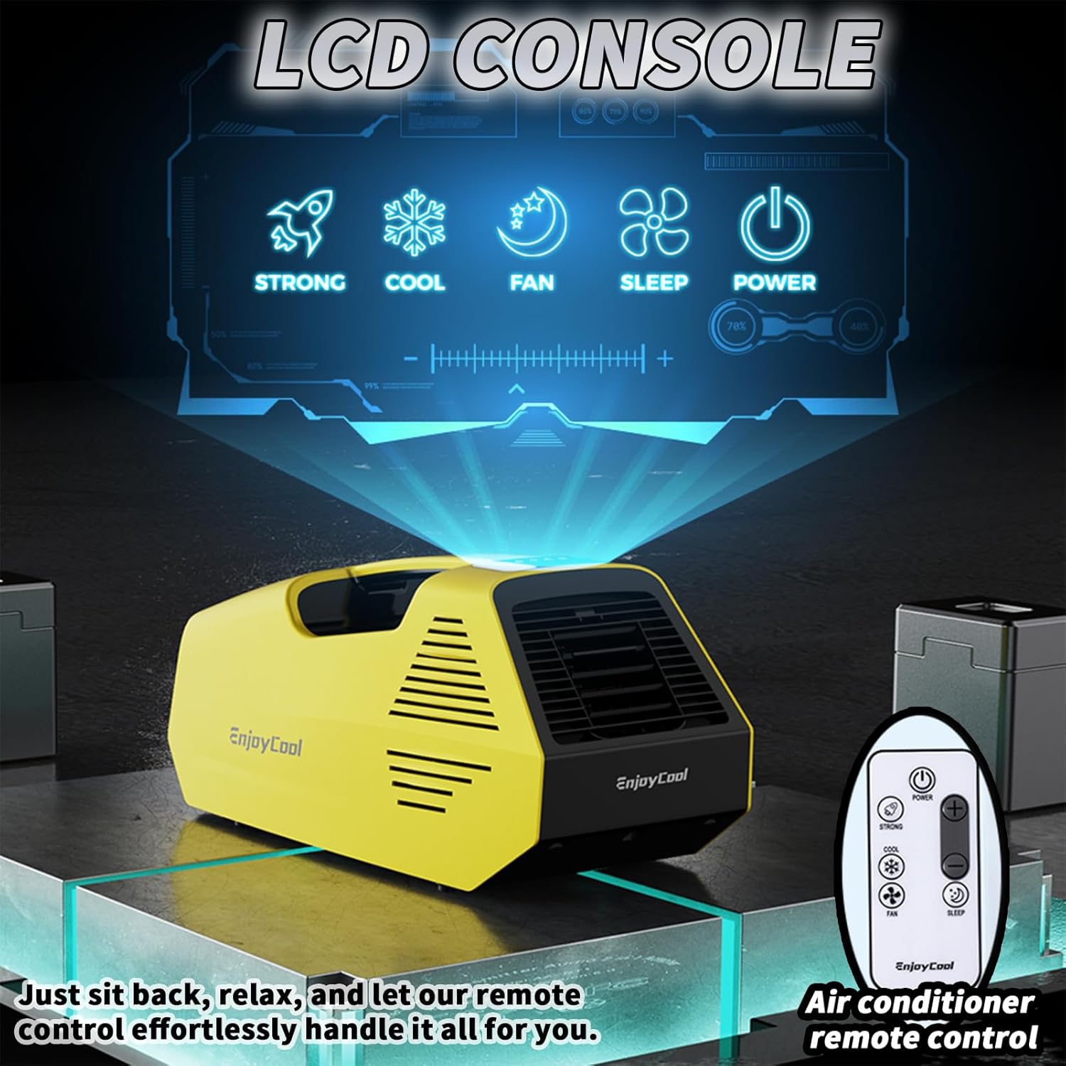 Tent Air Conditioner Portable Portable Air Conditioners Air Conditioners Portable air conditioners needed 222W Low Power Idea for RV Van Life Camping Tent RVs or Home Use no windows blue