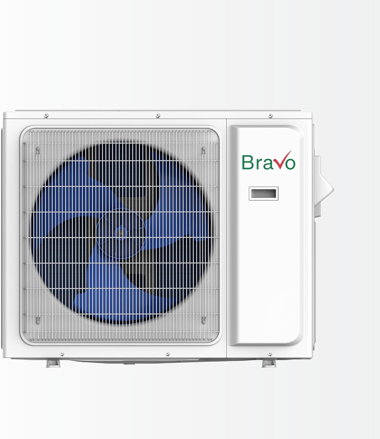 BRAVO 24,000 BTU Dual Zone 9000 + 18000 BTU Wall Mount, 23 SEER2 Ductless Mini Split AC & Heat Pump – Includes Smart Control & 16FT Installation Kits – Inverter System