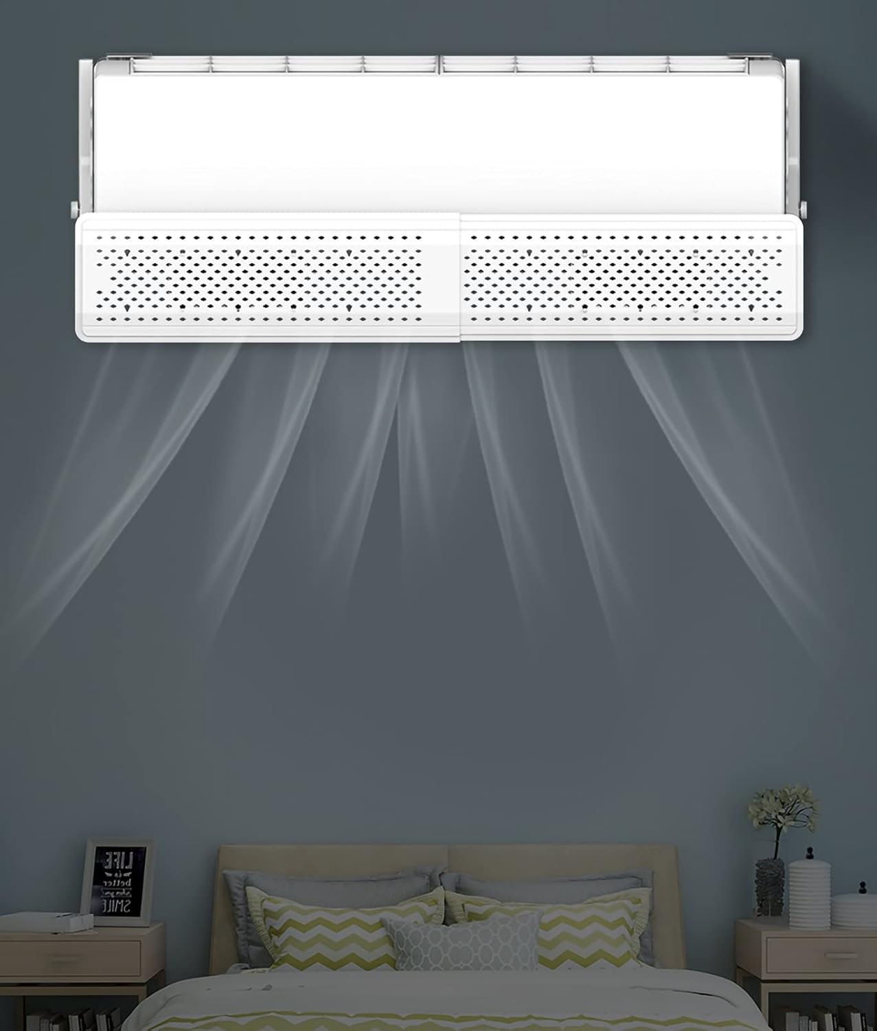 Air conditioning deflector Wall-mounted Universal Air Conditioner Wind Direction Deflector, Air Conditioner Air Outlet Windproof Device, Windproof and Direct Blowing Windshield