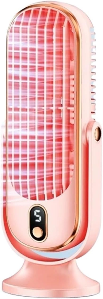 Portable Air Conditioner, Small Air Conditioner Degree Adjustable Charge Large Air Conditioner,Desktop Fan for Home Outdoors(Pink)