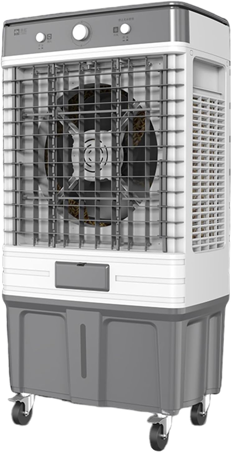 Portable Air Conditioners Industrial air cooler Large capacity water tank 3 wind speed adjustment 120° free white pageRapid heating and cooling, suitable for large areas such as warehouses and industr