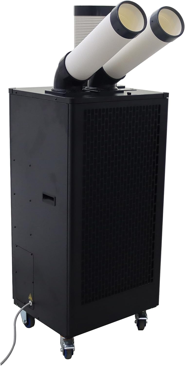 INTSUPERMAI Industrial Air Conditioner Mobile Spot Cooler Air Conditioner Workshop Post Cooling Mobile Air Conditioners Mobile Outdoor Cooling Aircon Two Outlets Mobile Outdoor Cooling Aircon 220V