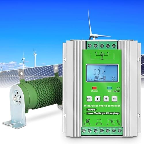 3000W Wind Solar Hybrid Charge Controller for 2000W Wind Turbine & 1000W Solar Panel - Auto MPPT, Efficient Power Management for Renewable Energy Systems