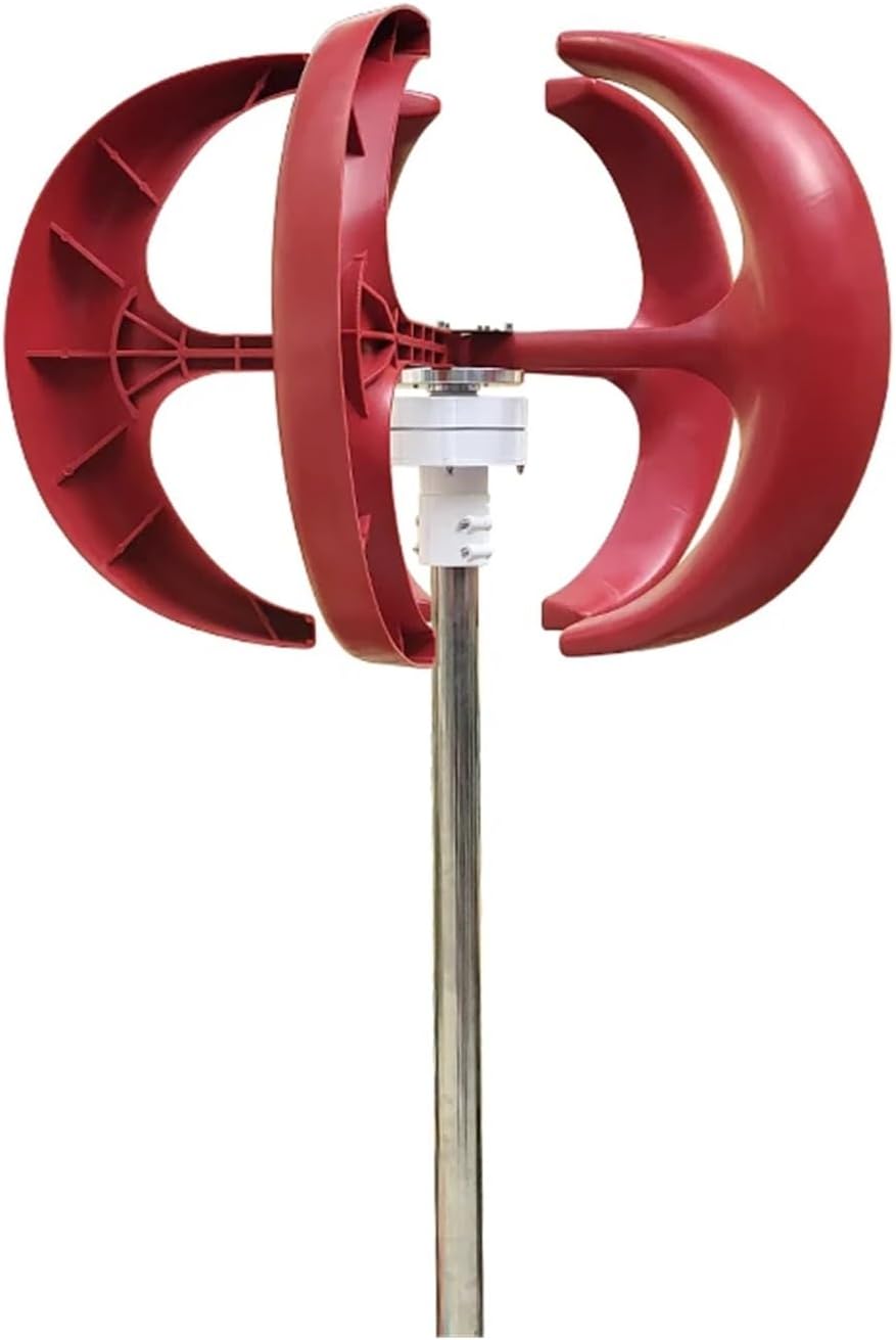 5000W 8000W Vertical Axis Wind Turbine 12V 24V48V Windmill Motor Quick Start Home Farm Hybrid Street Light with MPPT Controller Industrial Energy(White,12V_8KW)