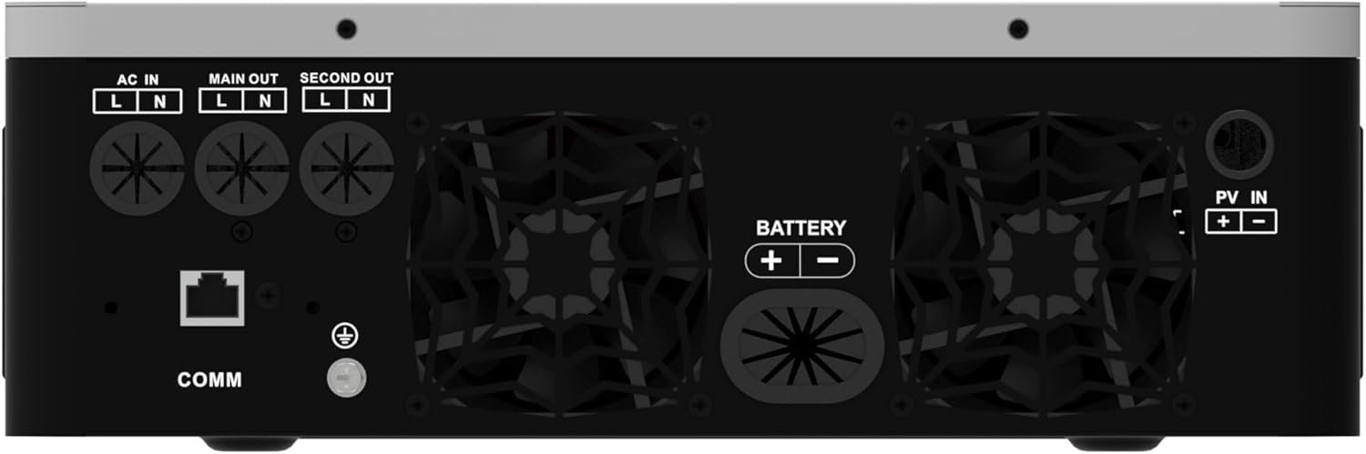 Xijia Hybrid Inverter 3600W Pure Sine Wave Power Inverter with 120A MPPT Solar Charger DC24V to AC110V 60HZ Solar Converter for Home Use，Off-Grid Cabin,Max PV 4200W DC60-500V