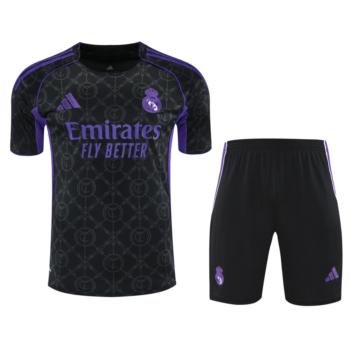 Conjunto de calentamiento Real Madrid negro - NewNow