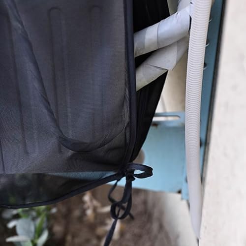 Generic Thicken Air Conditioner Outer Cover Protection Outdoor Dustproof Protective Cover, Easy To Install, For Outdoor Air Conditioning, Dust And Rainproof ( Color : White , Size : 98*50*7CM_D )