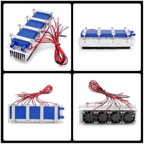 288W/144W Thermoelectric Refrigeration Cooler 12VDC 30A/15A Semiconductor Cooling System DIY for Air Conditioning Fan Lucky(288W)