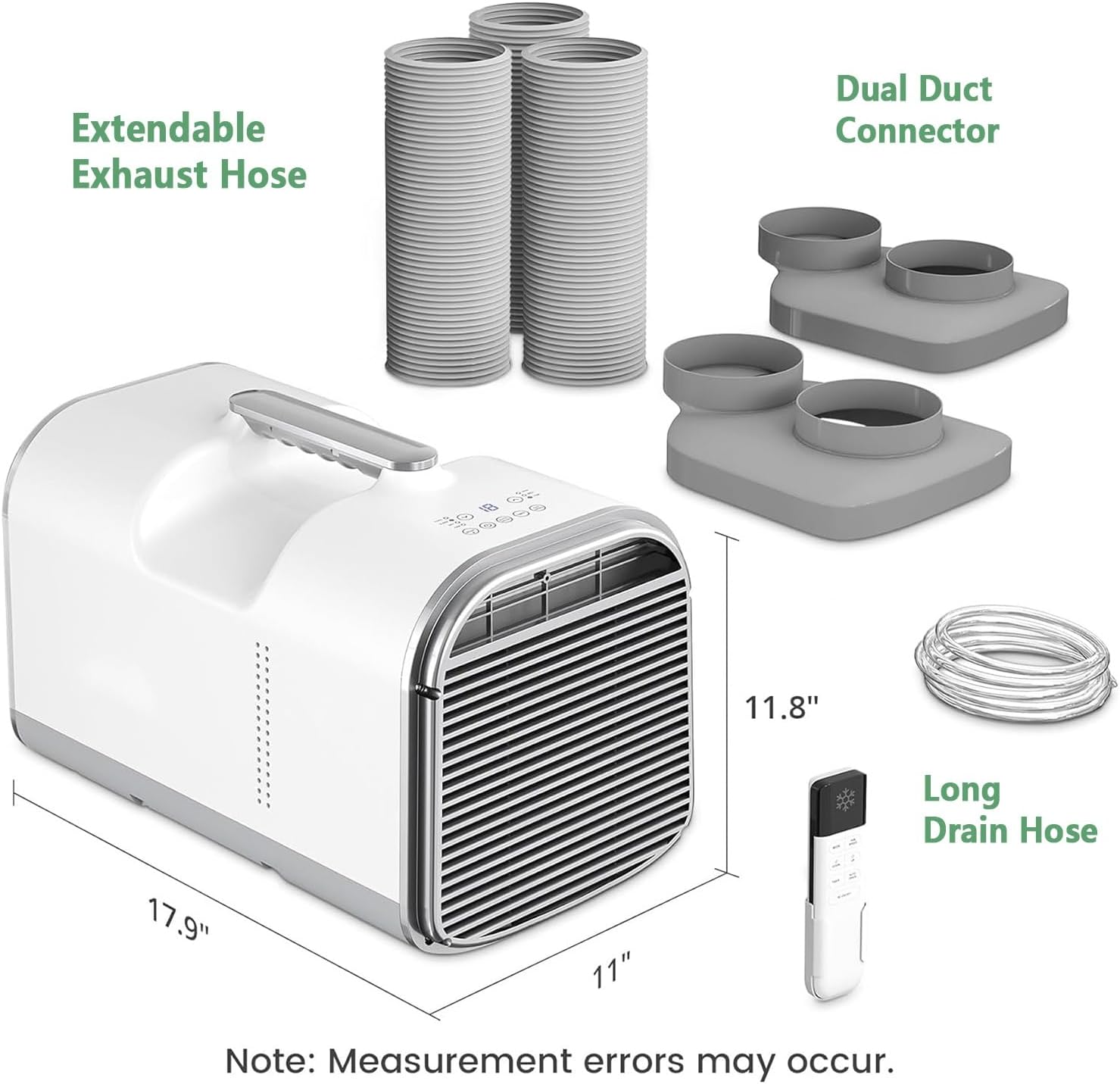 Portable Air Conditioners, Fast Cooling Dehumidifier, Fan Functions, Covers Up to 130 Sq. Ft., AC Suitable for Small Indoor Use