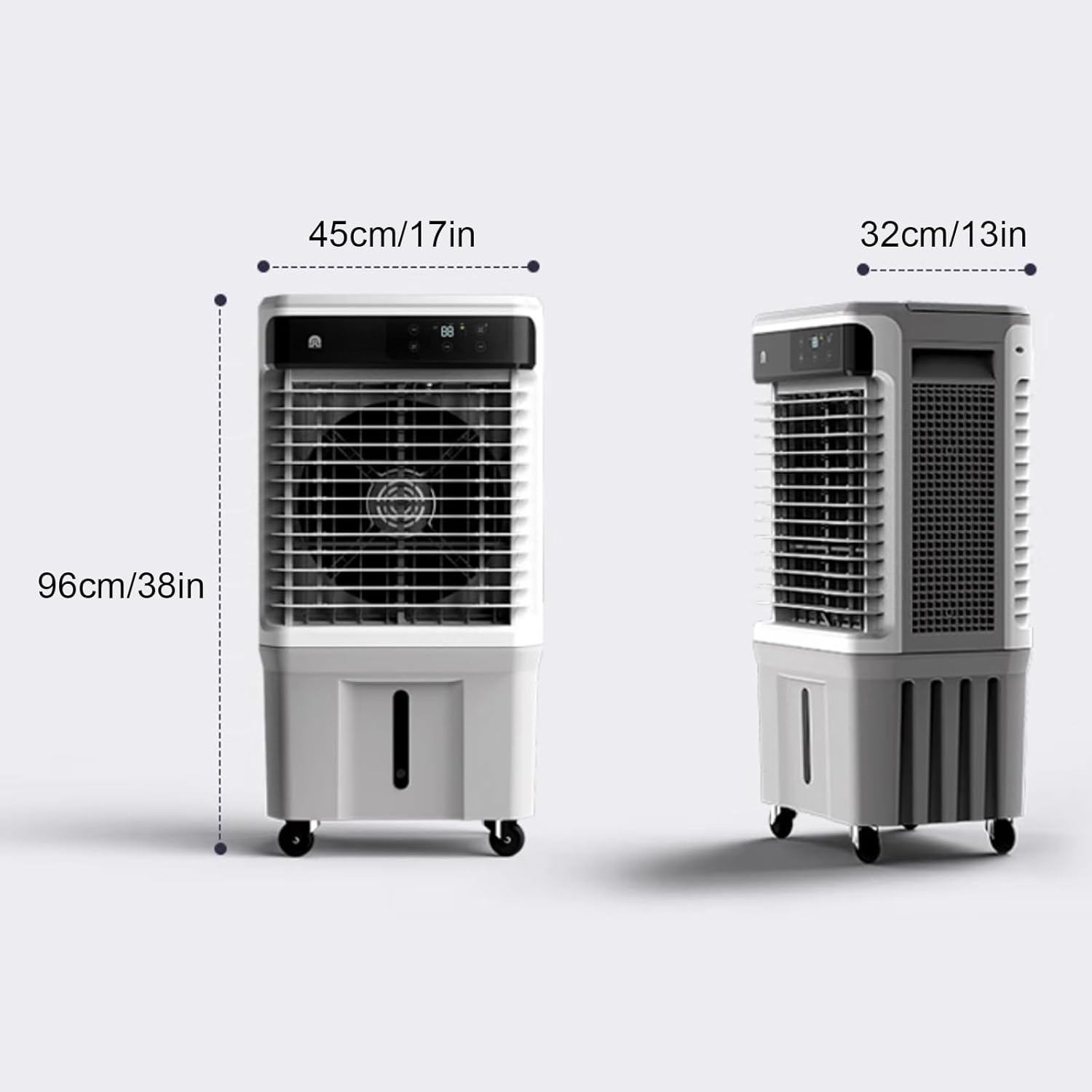 Swamp Cooler, 4000CFM Windowless Air Conditioner with 13 Gal Water Tank, 120° Oscillation, 3 Speed, 5 H Timer, Remote, 4 Ice Packs, Evaporative Cooler for Indoor＆Outdoor