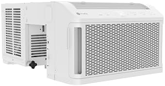GE Profile ClearView Window Air Conditioner 8,300 BTU, WiFi Enabled, Ultra Quiet for Medium Rooms, Full Window View with Easy Installation, 8K Window AC Unit, White (Renewed)