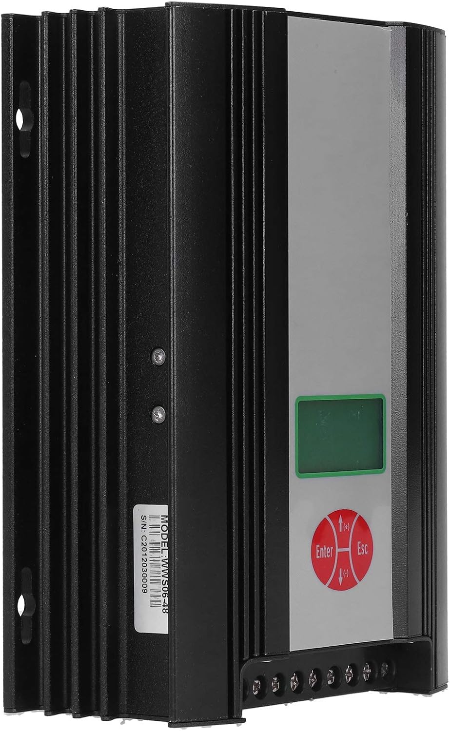 Wind and Solar Energy Hybrid Controller Digital Intelligent LCD Display Screen DC 48V 600W 300W for Wind Generator System Aluminum Alloy