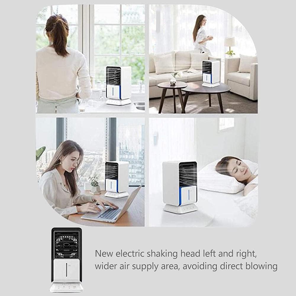Air Conditioner Air Cooler Mini Fan Portable Airconditioner For Room Home Air Cooling Desktop Usb Charging Air Conditioning Fan-White