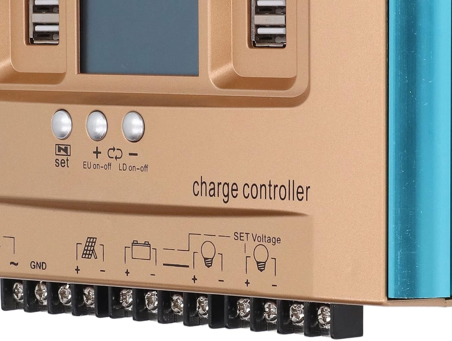 MPPT Solar Charge Regulator, 60A 780W, 12–60V - High Efficiency Overcharge Protection, Digital LCD Display, Ideal for RV Off - Grid Systems (100A)