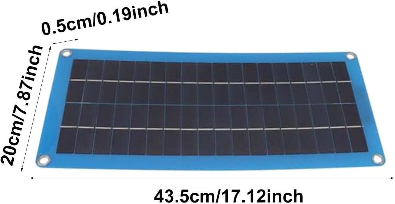 30W Single Solar Panel Heater for Crystal Solar Panel Heater, Solar Heater Drying Heating Pet House Warm Wind Solar Panel Heater Set for RV Outdoor Heating Charges Mobile Phones