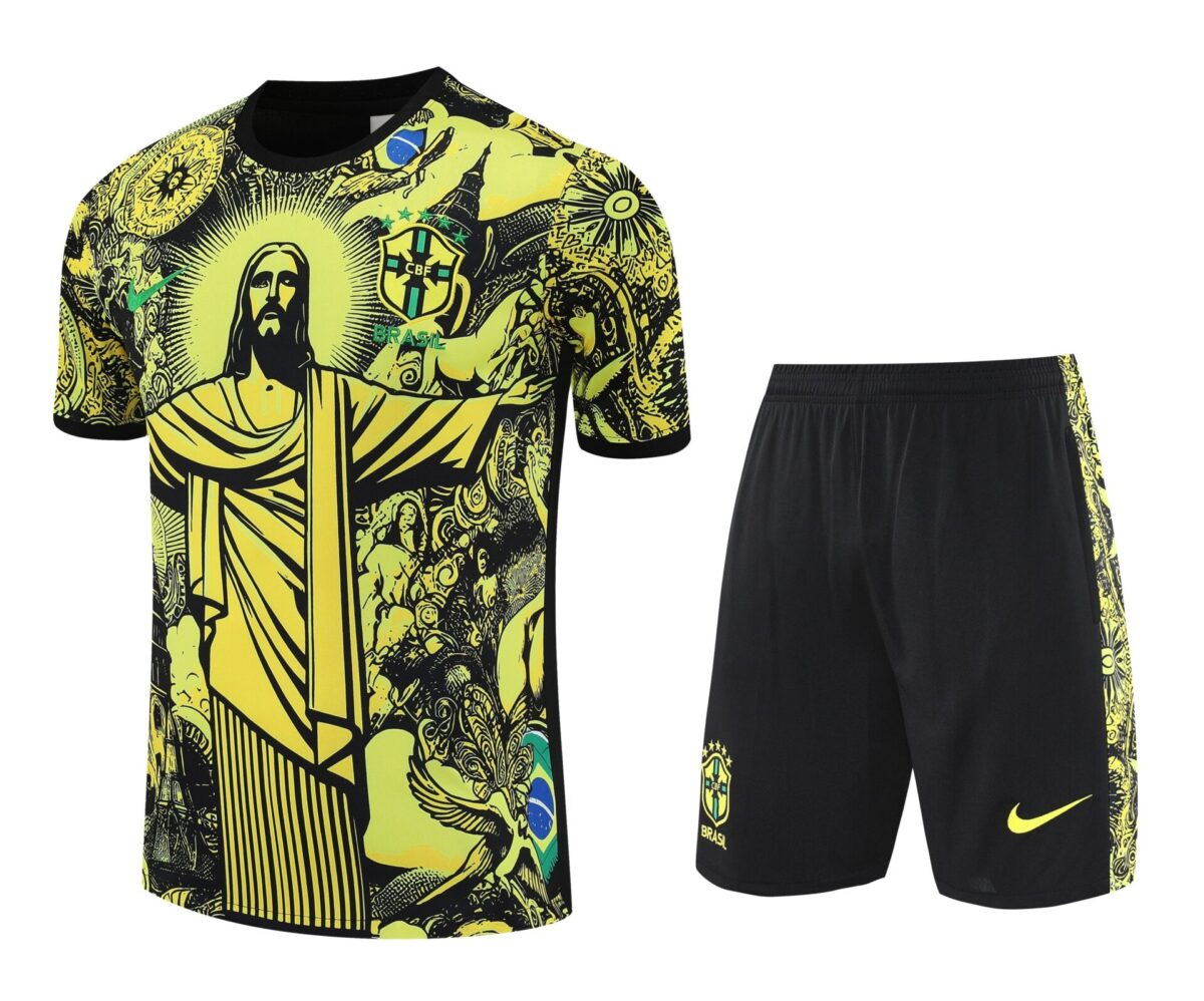 Conjunto de calentamiento Brasil Rio de Janeiro amarillo - NewNow