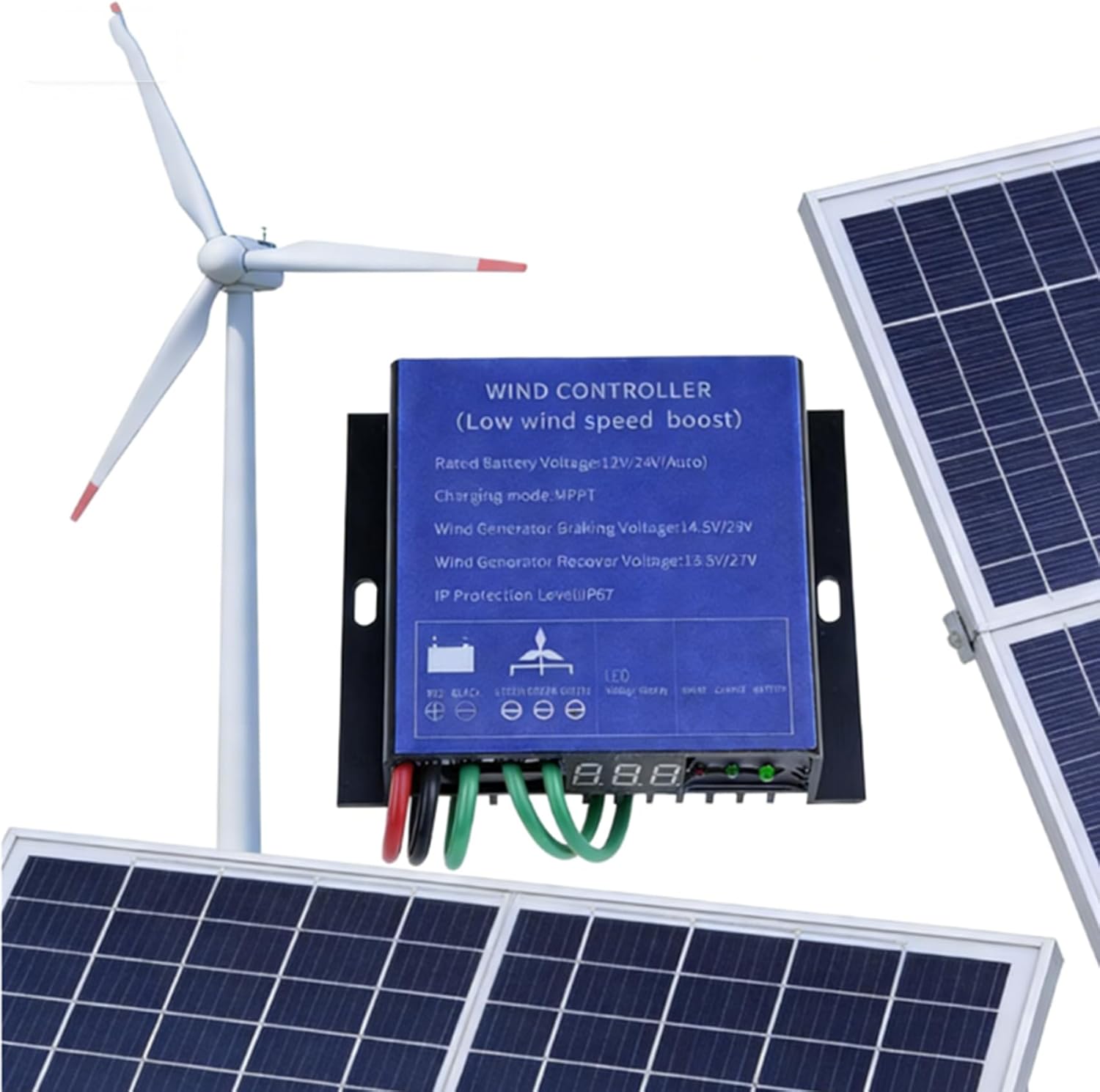 16000W Wind Turbine Charge Controller 12V 24V AUTO 48V IP67 Water Proof Regulator for 100W-16000W Small Windmill Generator